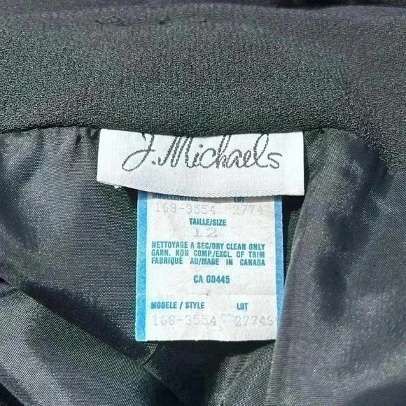 Vintage J Michaels  Black Maxi Skirt - Picture 12 of 14